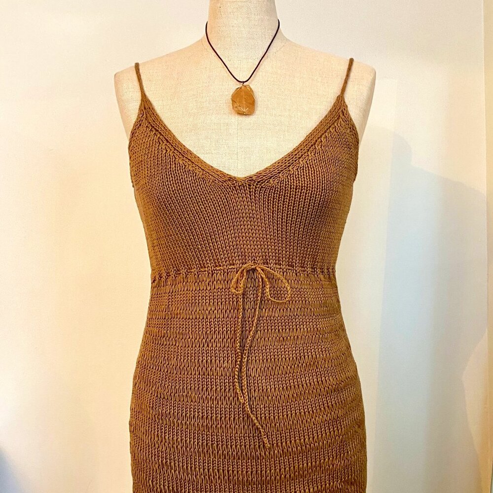 Banana Republic Knit Spaghetti Strap Midi Dress